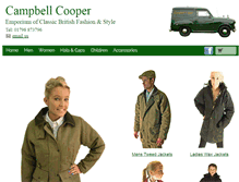 Tablet Screenshot of campbellcooper.com